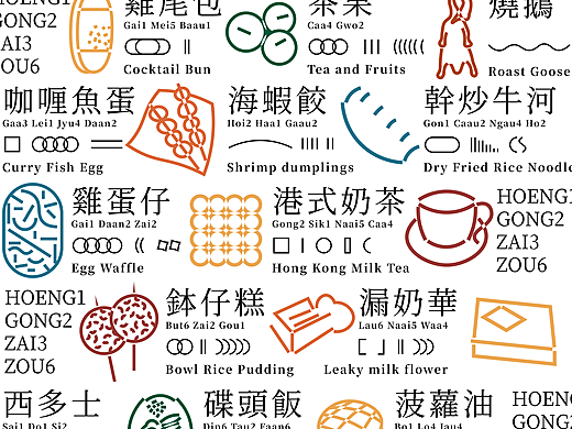 动态海报元素展示【港食】