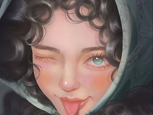 Cute girl：头像练习