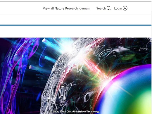 nature photonics首页图