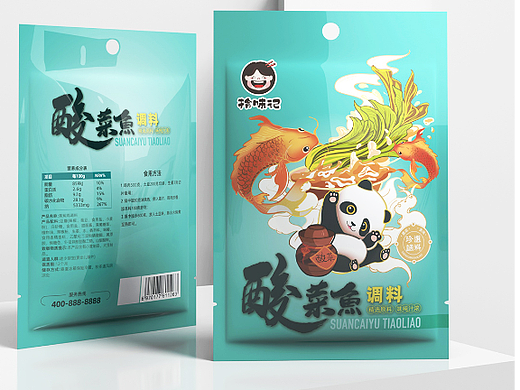 食品包装设计|酸菜鱼包装设计|调味品包装设计（个人主页-ZNTkzMjU2Njg=） - 包装 - 站酷设计师原道产品包装设计原创素材 - 站酷ZCOOL