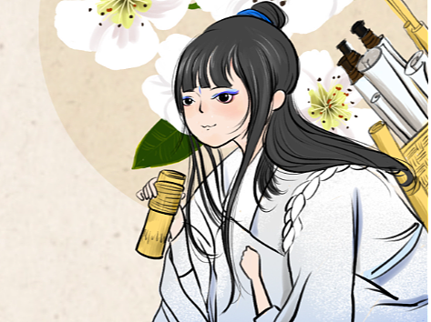 24节气—花朵古风拟人（个人主页-ZNjQwMDg2MzI=） - 艺术插画 - 站酷设计师小贝壳吖咩原创素材 - 站酷ZCOOL