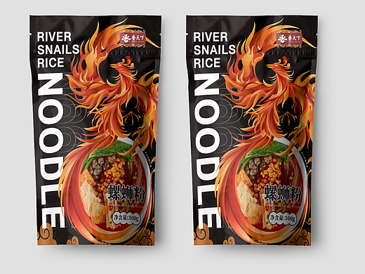 香天下-螺螄粉包裝（個人主頁-ZNjAyMTIzMjQ=） - 包裝 - 站酷設(shè)計師蕩平農(nóng)村藝術(shù)家原創(chuàng)素材 - 站酷ZCOOL