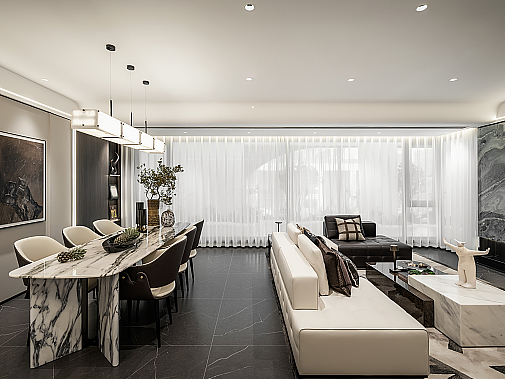 贵阳龙湖天曜样板间--三文摄影