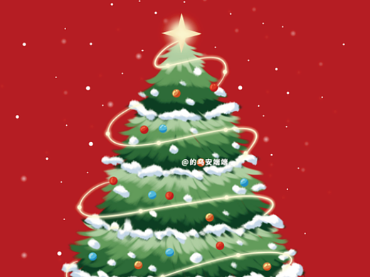 手绘速写打卡day5-圣诞树2.0