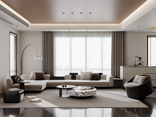 现代客餐厅效果图