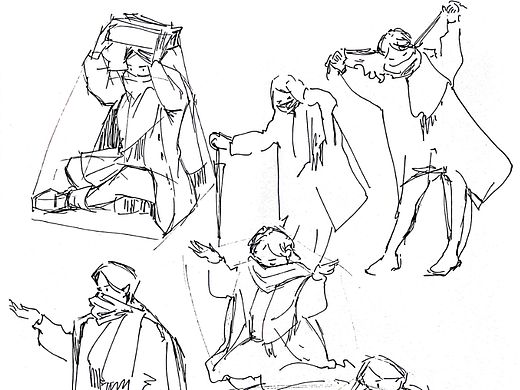 速写打卡DAY13（个人主页-ZNjMyOTA5MDA=） - 创作习作 - 站酷设计师zhanyf原创素材 - 站酷ZCOOL