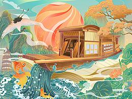 始于紅船興，決勝號角響