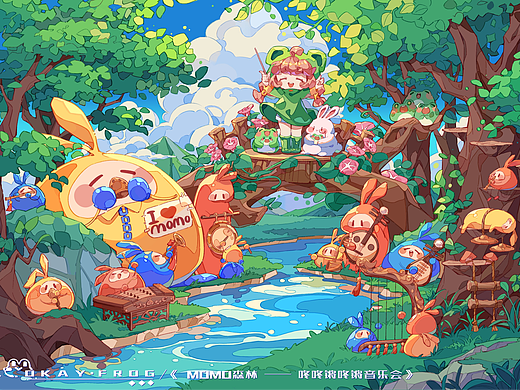 《MOMO森林系列插画》故事未完待续