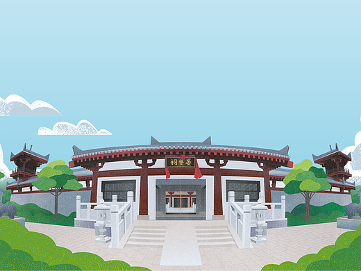 山东地市插画｜城市建筑插画一组