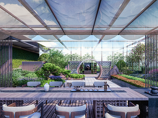 西安办公屋顶花园设计方案