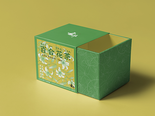 云华花茶插画包装设计