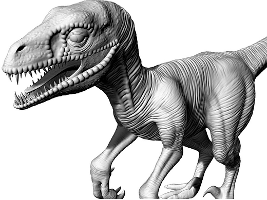 迅猛龙恐龙模型