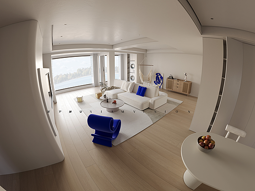 克莱因蓝效果图渲染