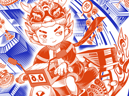 潮流IP 丨 2024年龙年潮流IP系列插画