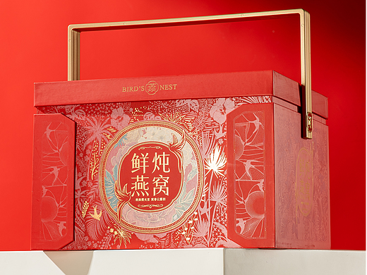 手提繁花鲜炖燕窝礼盒