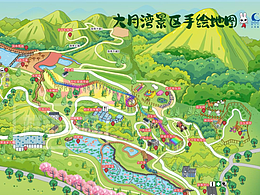 游乐园手绘地图