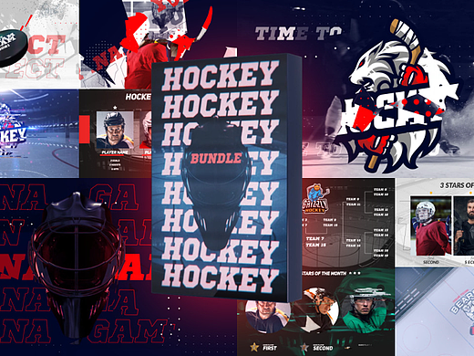 AE模板 | 体育运动冰球套装宣传片