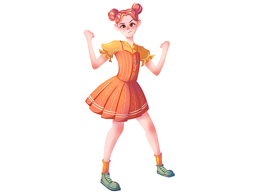 人物设计-加油打气（个人主页-ZNjc3OTYxMDA=） - 其他平面 - 站酷设计师毛卷卷子原创素材 - 站酷ZCOOL