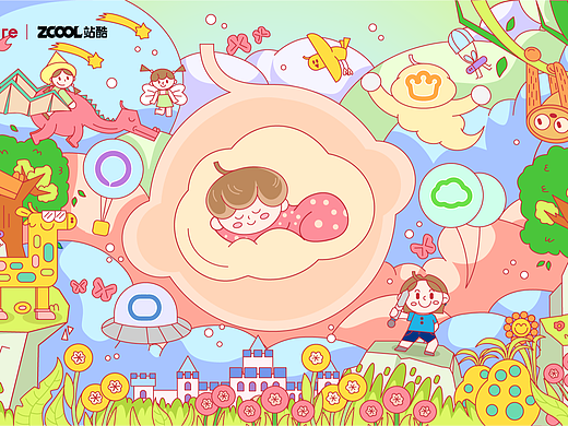 Babycare-奇幻世界（个人主页-ZNjY4ODA5NzY=） - 海报 - 站酷设计师小妹子意原创素材 - 站酷ZCOOL