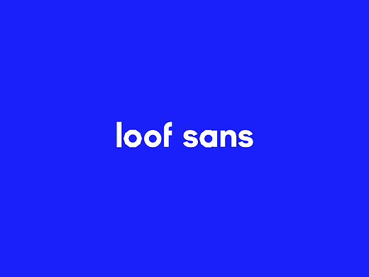 loof sans Typeface