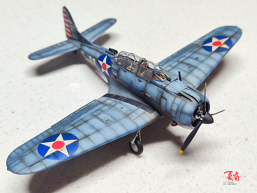 鹰翔  1:72 SBD-2无畏式俯冲轰炸机
