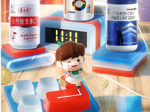 IP结合 电商海报