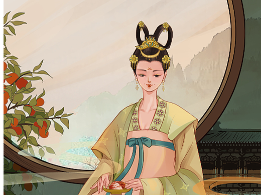 柿韵（个人主页-ZNjMzMTk0MjQ=） - 商业插画 - 站酷设计师麦町麦町原创素材 - 站酷ZCOOL