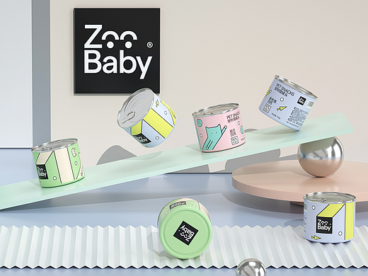 《动物宝贝Zoobaby》宠物包装 狗猫粮鸡鸭胸肉罐头零食