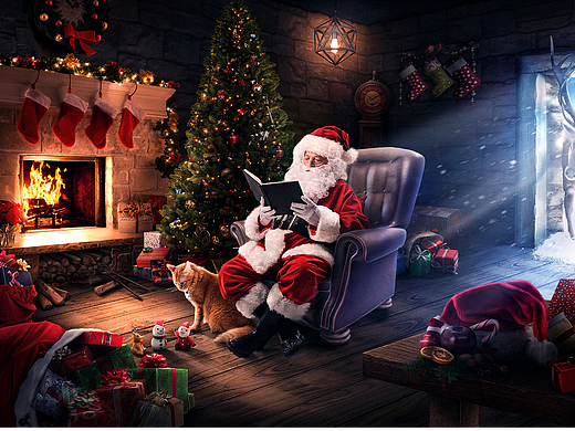 圣诞合成（个人主页-ZNjc1NjMwODg=） - 海报 - 站酷设计师勉强可爱sy原创素材 - 站酷ZCOOL