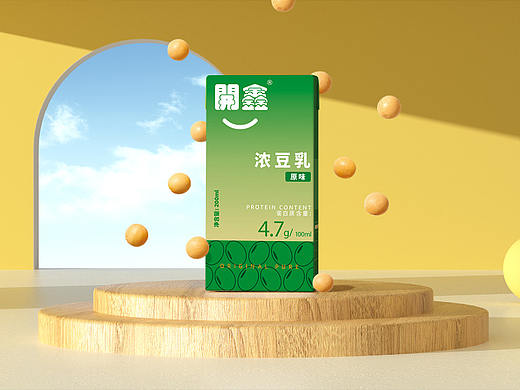 開鑫浓豆乳包装设计
