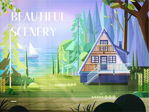 风景插画