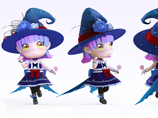 3D模型-小女巫