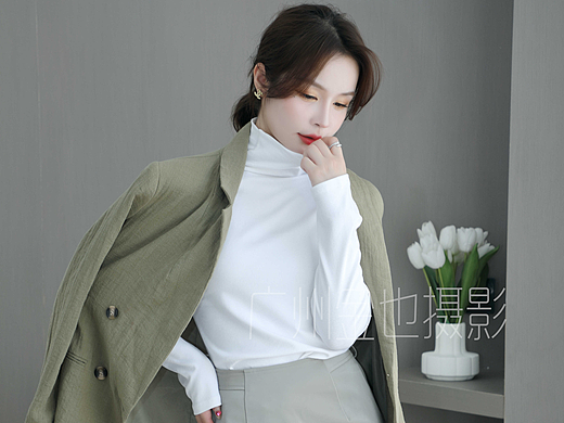 广州金也摄影|模特女装衬衫打底衣卫衣西装|职业装拍摄