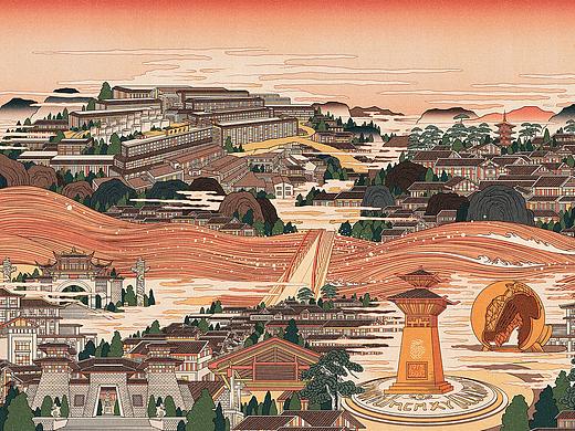 千年国酒 品牌 插画