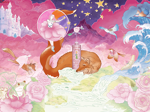 邂逅#粉嫩多巴胺少女#你若盛开，蝴蝶自来（个人主页-ZNjU3MTcxMzI=） - 商业插画 - 站酷设计师云山羽原创素材 - 站酷ZCOOL