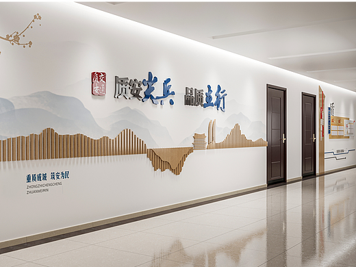 中式文化长廊，雅致的中国风设计