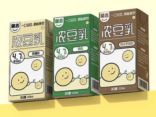 開鑫浓豆乳包装设计