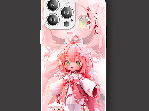 十二生肖国潮风盲盒手机壳图案原创