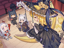 Q版橫插畫-年導(dǎo)的小劇場(chǎng)