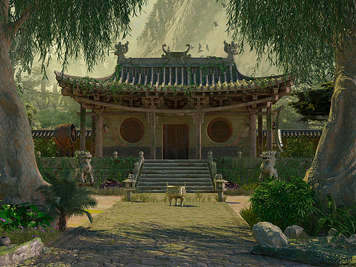 【学生作品】夏洪蔚 --《小破庙》