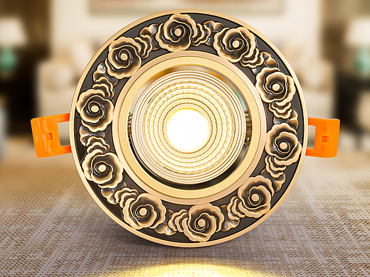 详情页新中式射灯筒灯