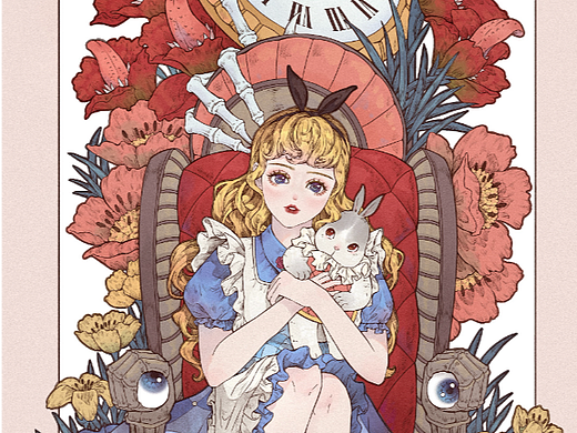 愛麗絲（個人主頁-ZNjY2NTkyMDg=） - 商業(yè)插畫 - 站酷設(shè)計師貓吉婆婆原創(chuàng)素材 - 站酷ZCOOL