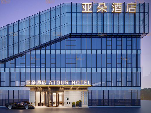 亚朵酒店案例┃酒店┃效果图
