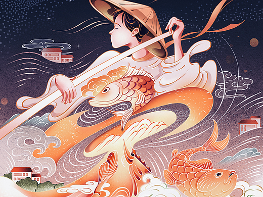 风味人间·四海为家｜美食插画品牌设计