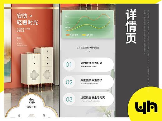 2022斗柜床头柜保险箱保险柜电商详情页作品