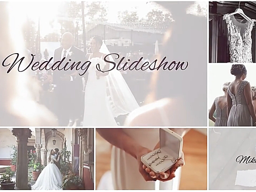 FCPX模板：浪漫婚礼爱情照片相册幻灯片组合展示片头