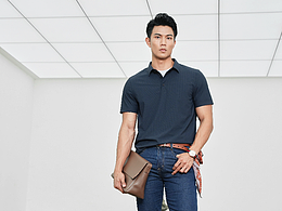 23年夏装商务POLO男装广告大片拍摄