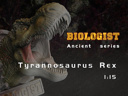 BIOLOGIST 1:15 霸王龙雕像