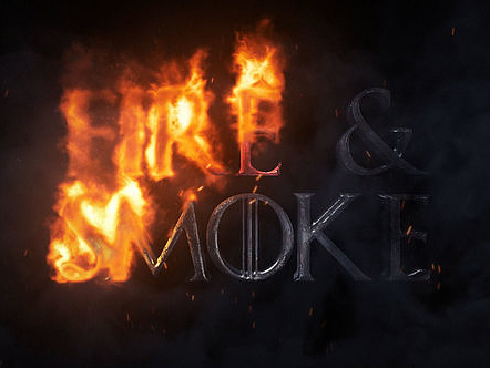 AE模板|简洁动态燃烧金属标志LOGO演绎电影预告片片头