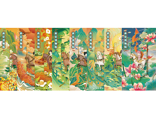 西安博物院 金乡县主系列文创插画书签